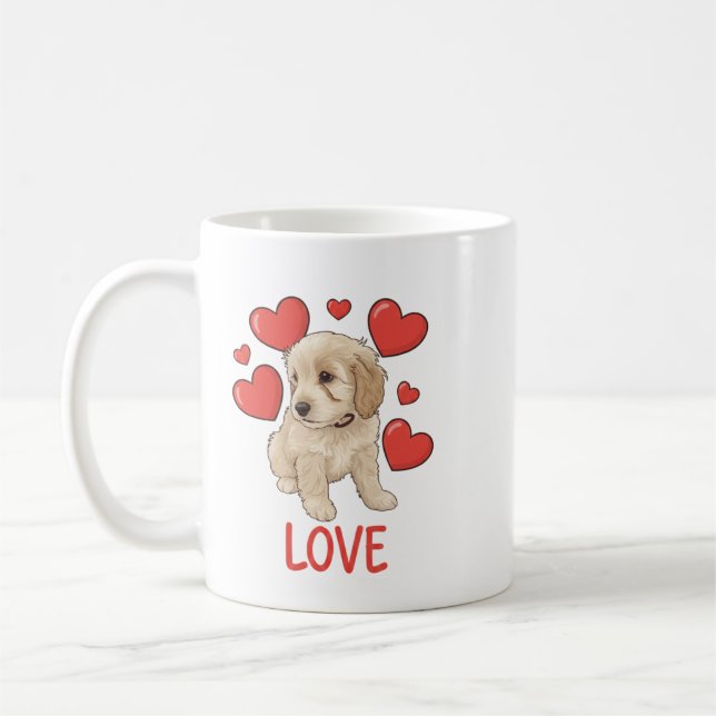 Cockapoo Love Kaffemugg (Vänster)
