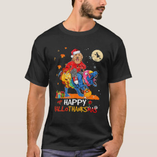 Cockapoo Lycklig Hallothanksmas Halloween Thanksgi T Shirt