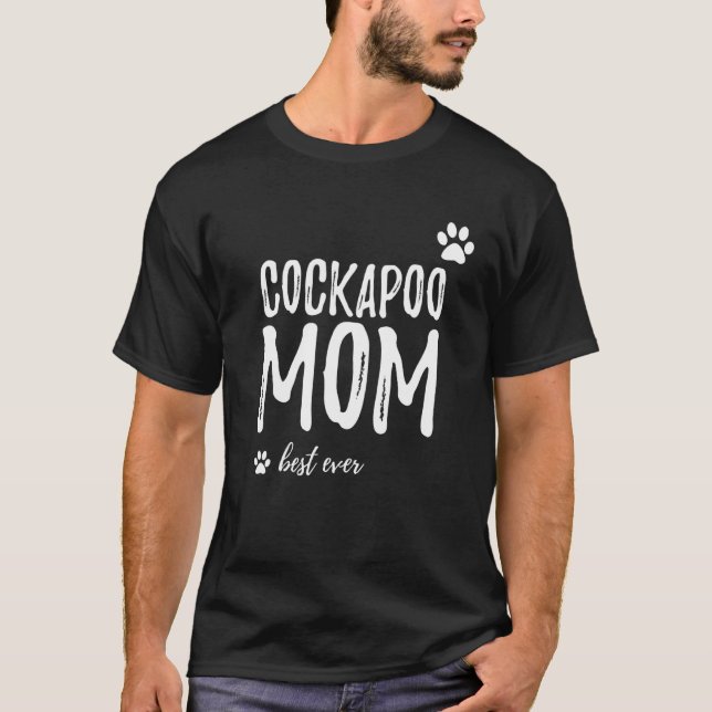 Cockapoo Mamma Best nånsin Cockapoo Hund Gif T Shirt (Framsida)