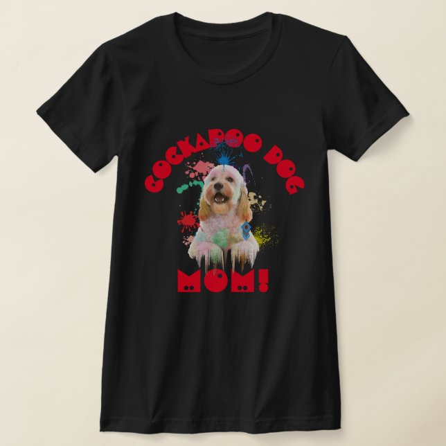 Cockapoo Mamma Hund älskare Best Hund Mamma T Shirt (Laydown)