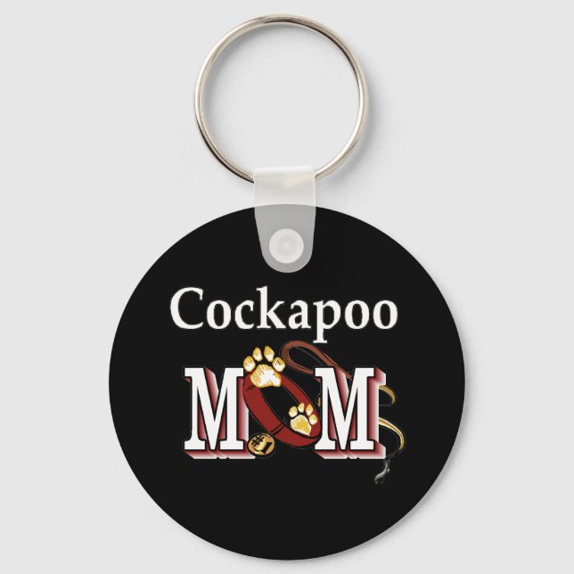 cockapoo mamma Keychain Nyckelring (Framsida)