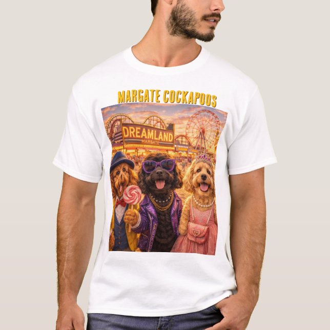 Cockapoo Margate Dreamland Shirt Funny Dog Gift UK T (Framsida)