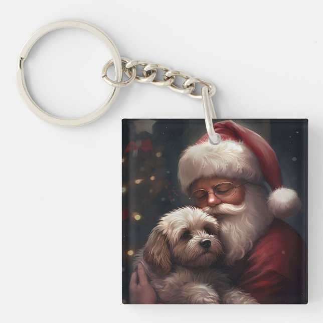 Cockapoo med Tomte Festiv Jul (Framsidan)