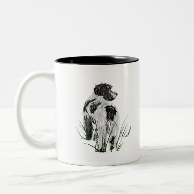 Cockapoo-mugg – Kaffemugg för hundmamma, akvarellk (Vänster)