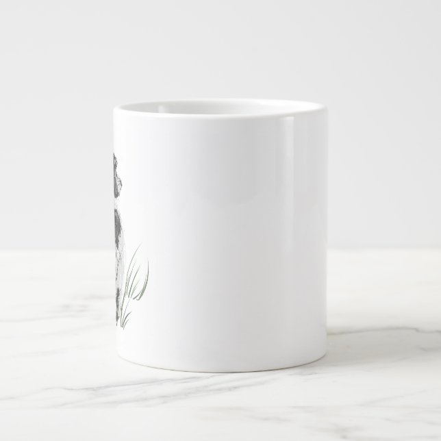 Cockapoo-mugg – Kaffemugg för hundmamma, akvarellk Jumbo Mugg (Framsidan)
