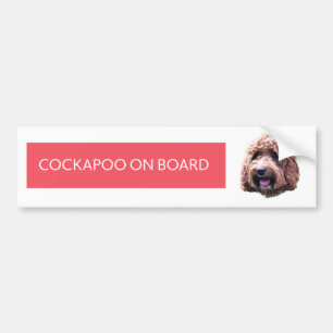 Cockapoo ombord bildekal