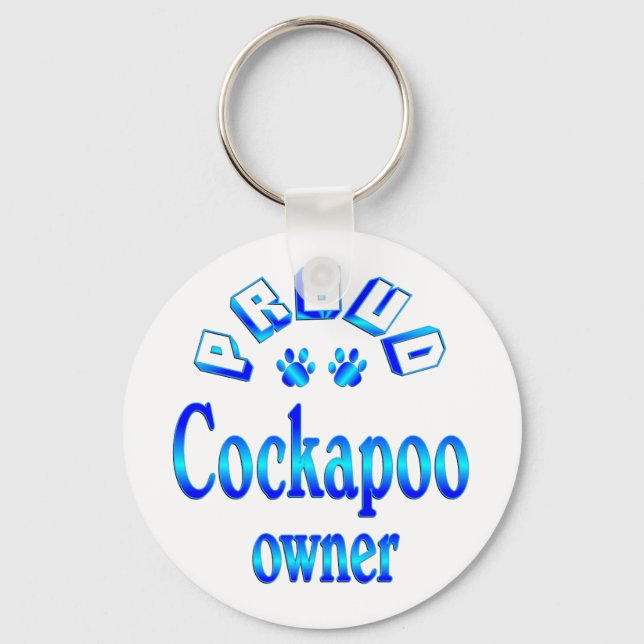 Cockapoo Owner Nyckelring (Framsida)