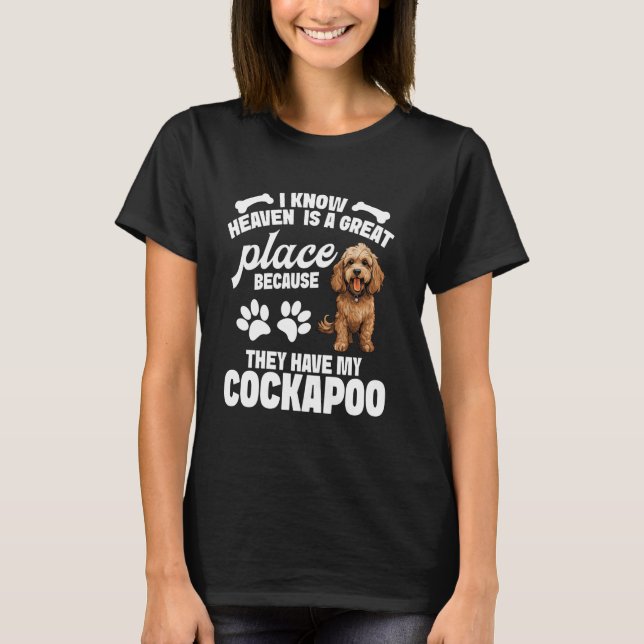 Cockapoo Owner Puppy Älskare Underbar Ställe-entus T Shirt (Framsida)