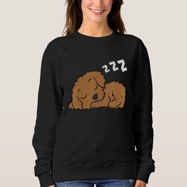 Cockapoo Pajama Cute Cockapoo Hund Sleeping T Shirt (Framsida)