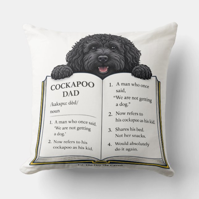 Cockapoo Pappa Definition Present  Kudde (Framsida)