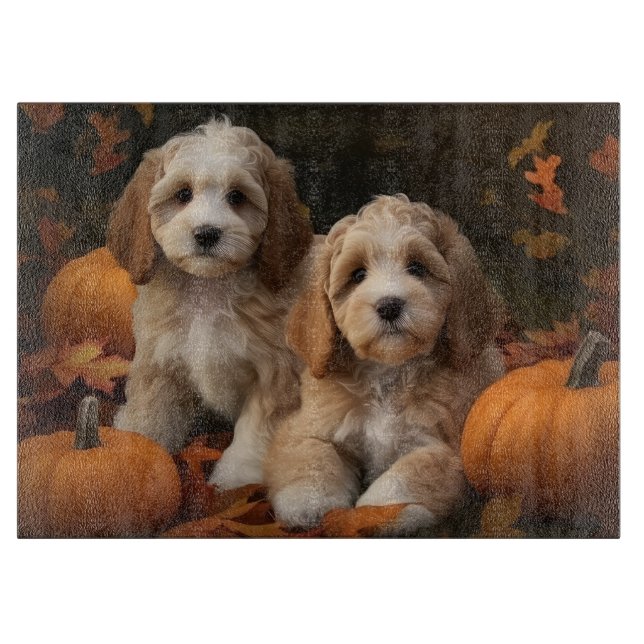 Cockapoo Puppy Autumn Delight Pumpkin (Framsidan)