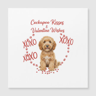 Cockapoo Pussar och Alla Hjärtans Hälsningar Hundä