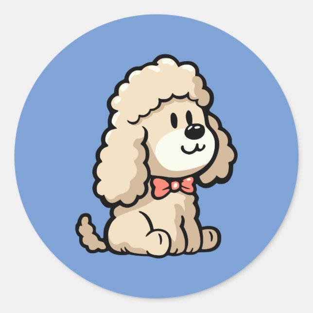 Cockapoo Runt Klistermärke (Framsida)