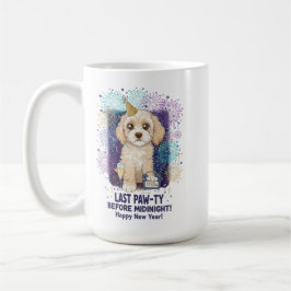 Cockapoo Sista Paw-ty 2026! Gott Nytt År Kaffemugg