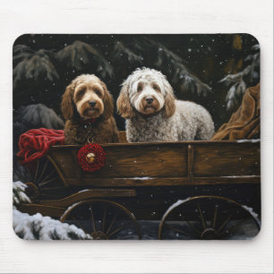 Cockapoo Snowy Sleigh-juldekretet Musmatta