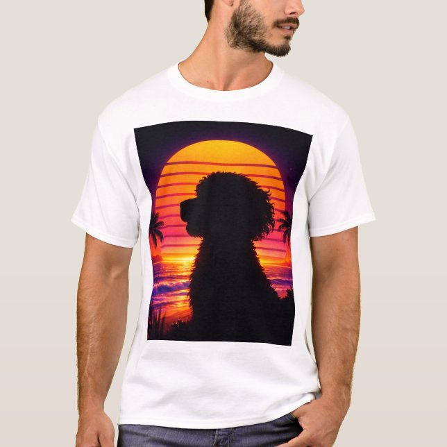 Cockapoo T Shirt - Retro Cockapoo Hundälskare Pres (Framsida)