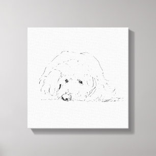 Cockapoo Valp Affisch, Presentidéer för Hundälskar Canvastryck