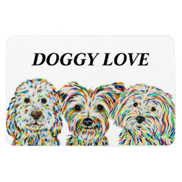 Cockapoo, Yorkshire Terrier och Maltipoo Magnet