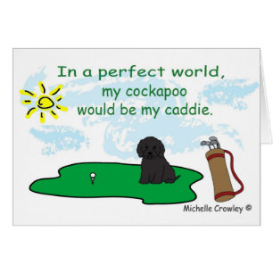 CockapooBlk Hälsningskort