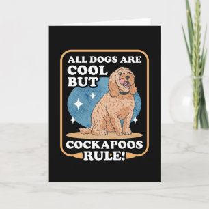 Cockapoos Rule Hundägare Spoodle Cockerpoo Kort