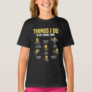 Cockatiel Älskare Fåglar Pet Cockatiels Bird Gif T Shirt