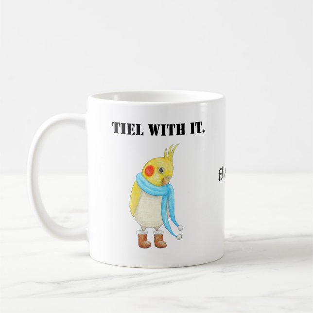 Cockatiel Älskare Gift Parrot Budgie Parakeet Kaffemugg (Vänster)