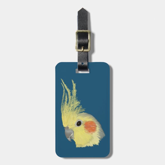 Cockatiel Bagagebricka (Vertikal Framsida)