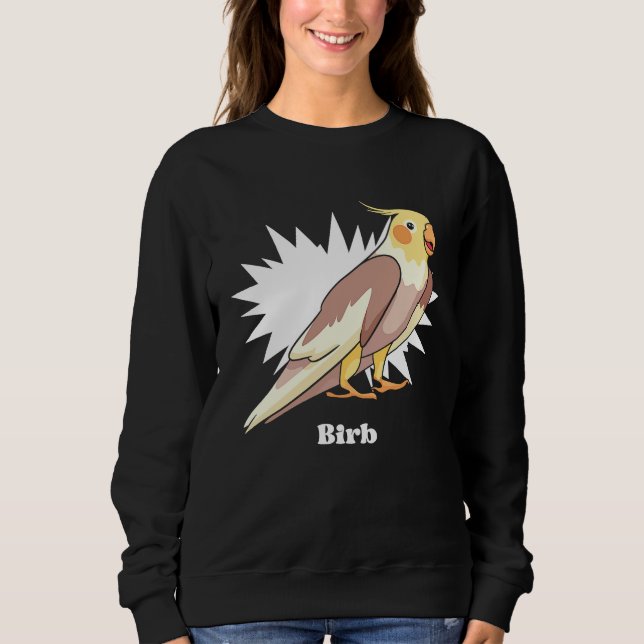 Cockatiel Birb Meme Yellow Cute Bird for Parrot Ow T Shirt (Framsida)