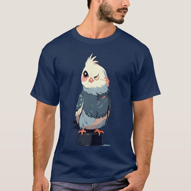 Cockatiel Bird Animals Älskare Funny Design-familj T Shirt (Framsida)