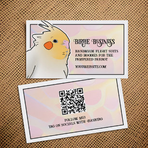 Cockatiel Bird Breeder Parrot Leksak Social Media Visitkort