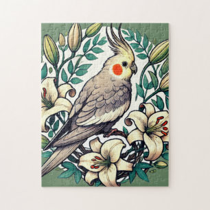 Cockatiel Bird Illustration Pussel