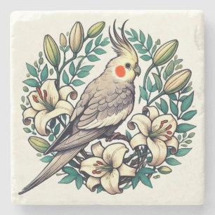 Cockatiel Bird Illustration Stenunderlägg