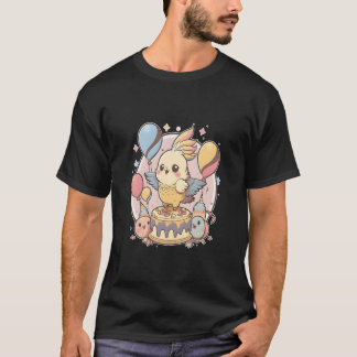 Cockatiel Birthday Parrot Birdheme Party vänner T Shirt