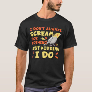 Cockatiel Cockatoo Lutino Weiro Bird Parrot Quarri T Shirt