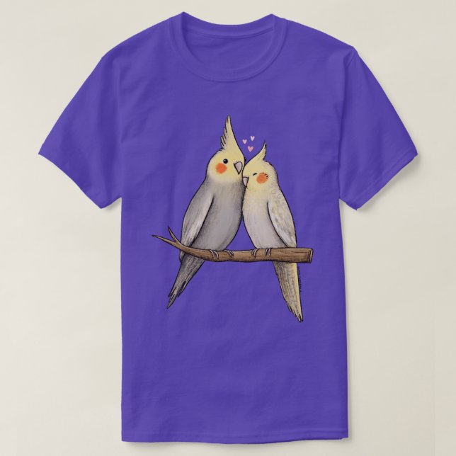 Cockatiel Cuddle T Shirt (Design framsida)