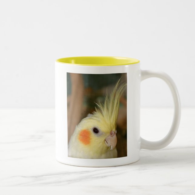 Cockatiel Cutie Två-Tonad Mugg (Höger)