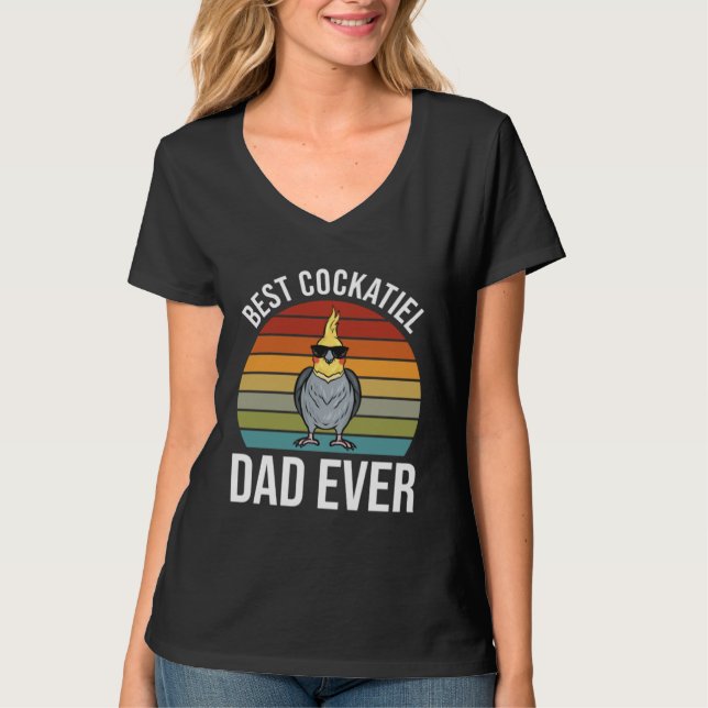 Cockatiel Dad  Cockatiel T Shirt (Framsida)
