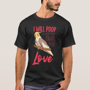 Cockatiel Fågelskådning Birding Bird Keeper Ornith T Shirt