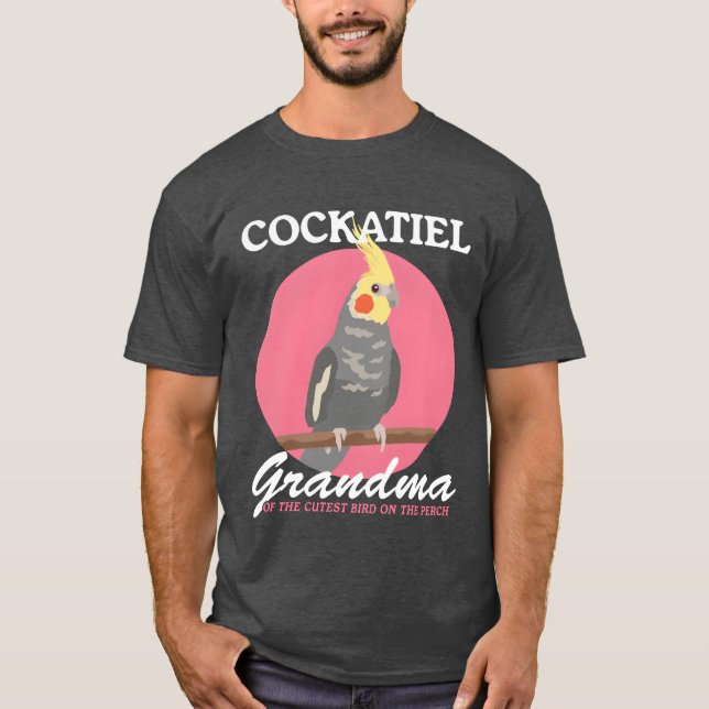Cockatiel Grandma Bird Owner Cockatiels T Shirt (Framsida)