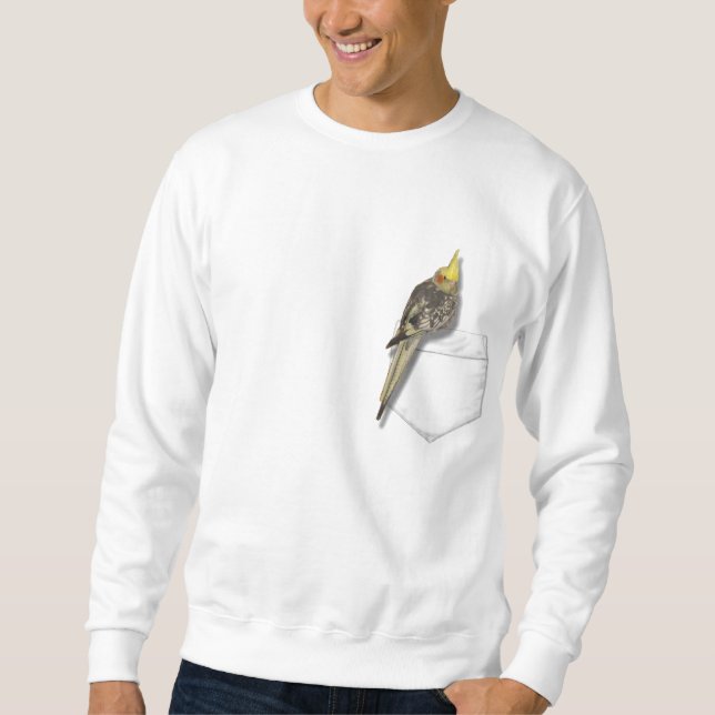 Cockatiel i ditt fick- sweatshirt (Framsida)