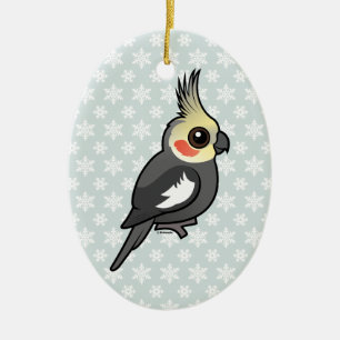 Cockatiel Julgransprydnad Keramik