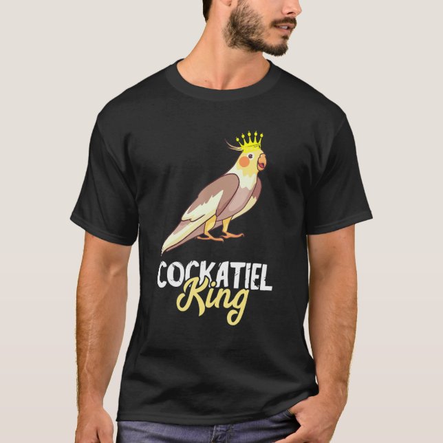 Cockatiel Kung Krona Cockatoo Bird Owner Parrot P T Shirt (Framsida)