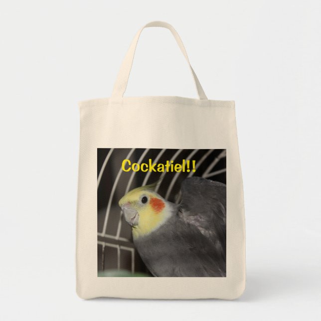 Cockatiel Livsmedel Tote Bag Tygkasse (Framsidan)