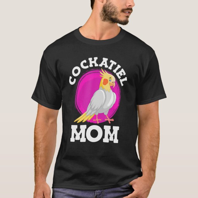 Cockatiel Mom Bird  Parakeets Mommy Bird Women T Shirt (Framsida)