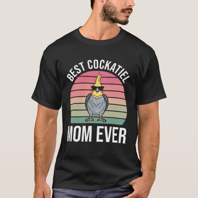Cockatiel Mom  Cockatiel T Shirt (Framsida)