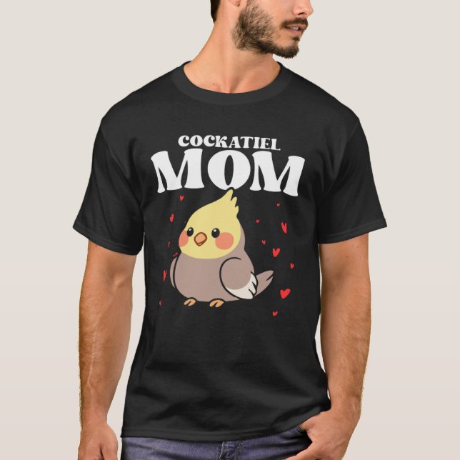 Cockatiel Mom Mother Bird Ornithology Mother s Day T Shirt (Framsida)