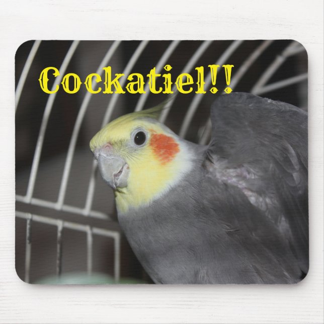 Cockatiel MOUSE PAD Musmatta (Framsidan)