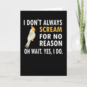 Cockatiel Owner Bird Älskare Cockatiel Parrot Älsk Kort