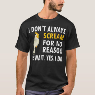 Cockatiel Owner Bird Älskare Cockatiel Parrot Älsk T Shirt
