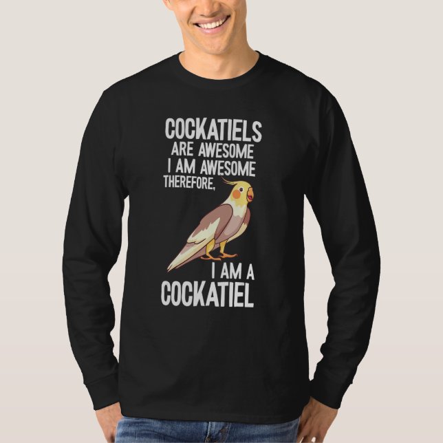 Cockatiel Parrot Bird Watcher Cockatiel Cockatoo T Shirt (Framsida)